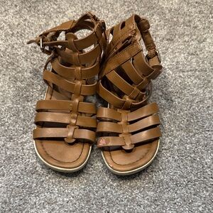 Report Brown Strappy Gladiator Sandals with Buckle Detail